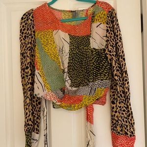 Anthropologie multi print top